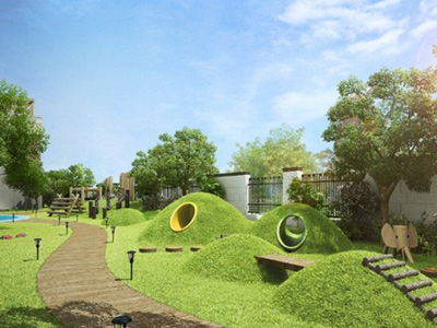 幼兒(ér)園景觀設計(jì)，核心塑造童趣性-金(jīn)石裝飾幼兒(ér)園裝修設計(jì)