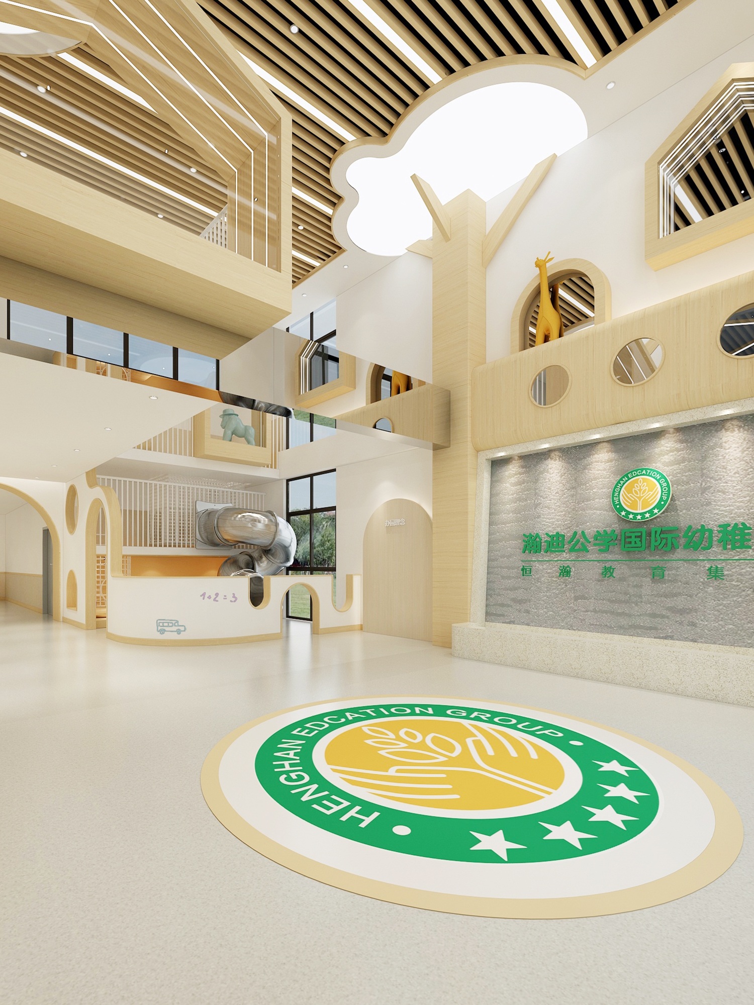 許昌市(shì)瀚迪公學幼兒(ér)園-金(jīn)石裝飾裝修案例